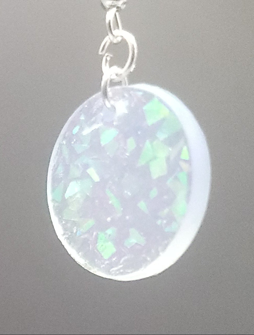 Handcrafted Resin Dangle Earrings - Unique Opal Dream