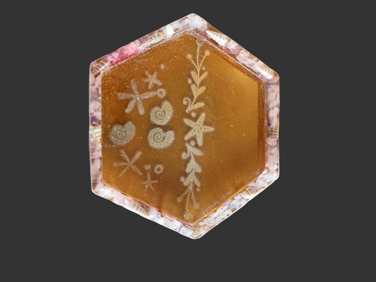 Handcrafted Resin Coaster - Unique Oceanic Design