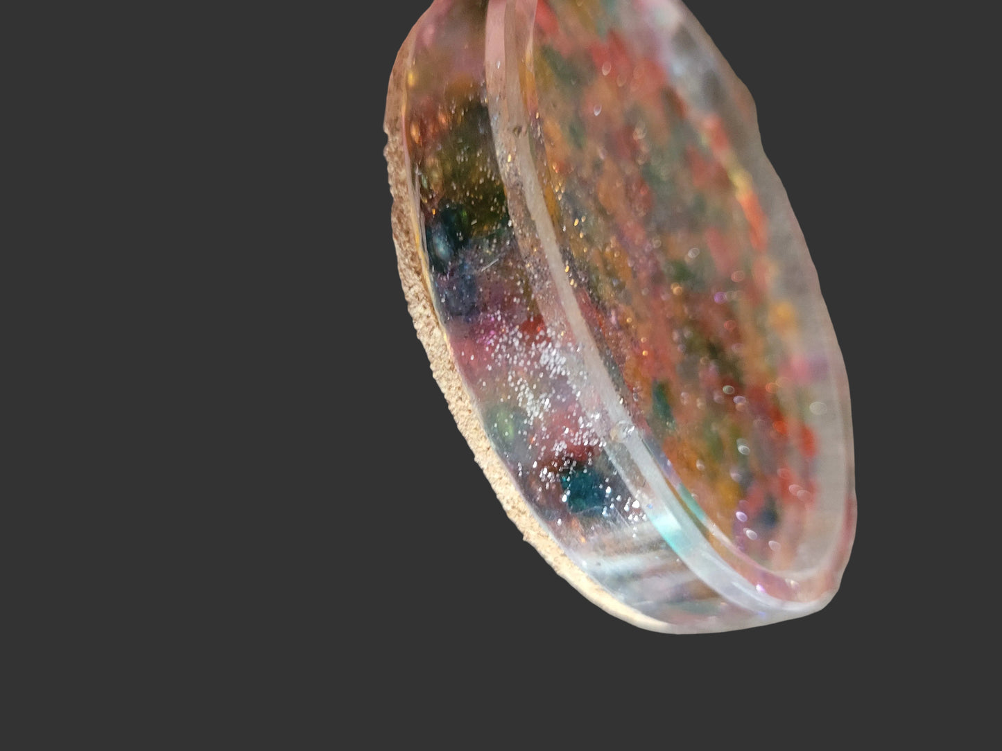 Introducing our Handcrafted Resin Coaster - Colorful Beaded Delight!