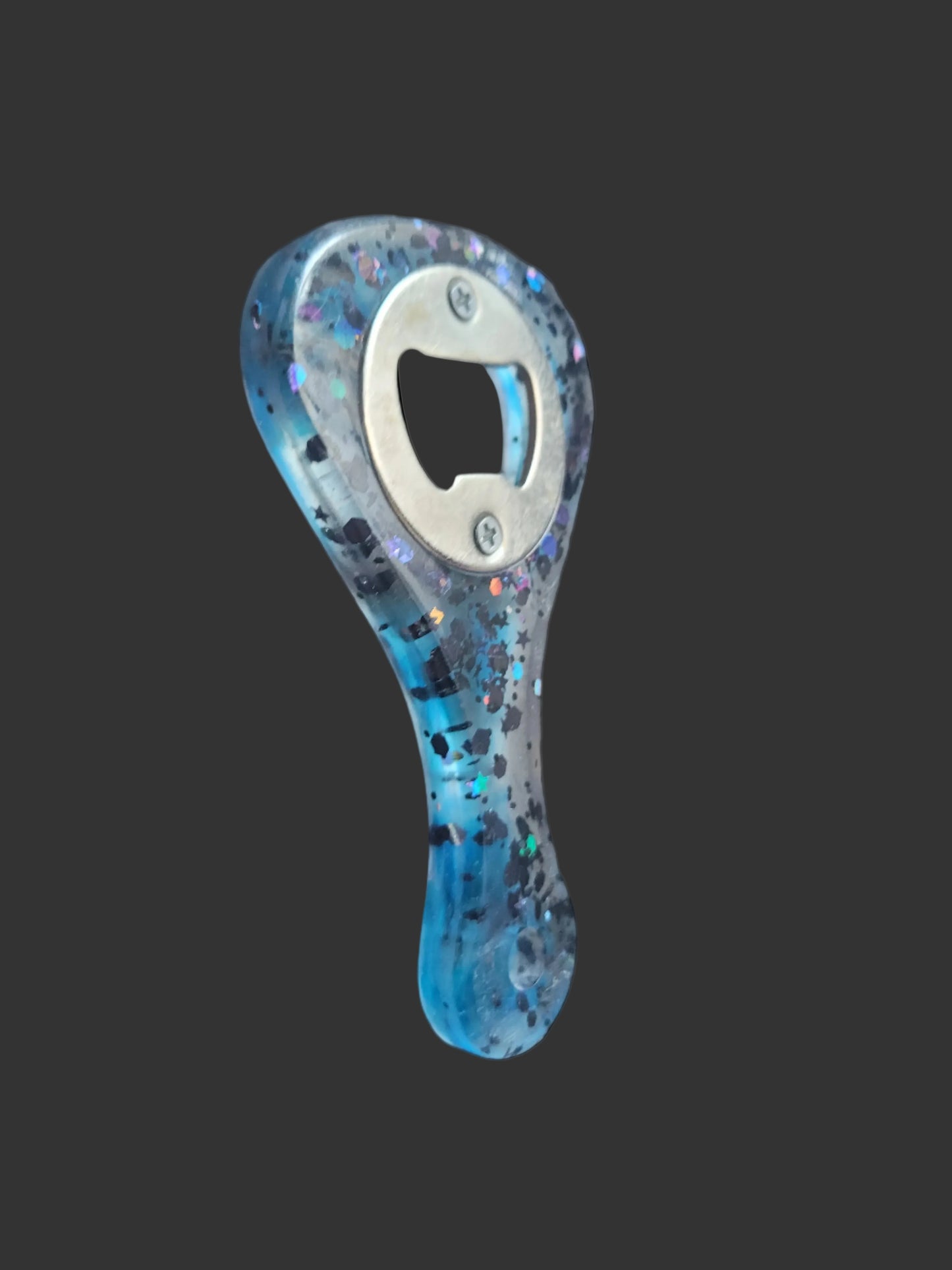 Unique Handmade Resin Bottle Opener - One-of-a-Kind Design