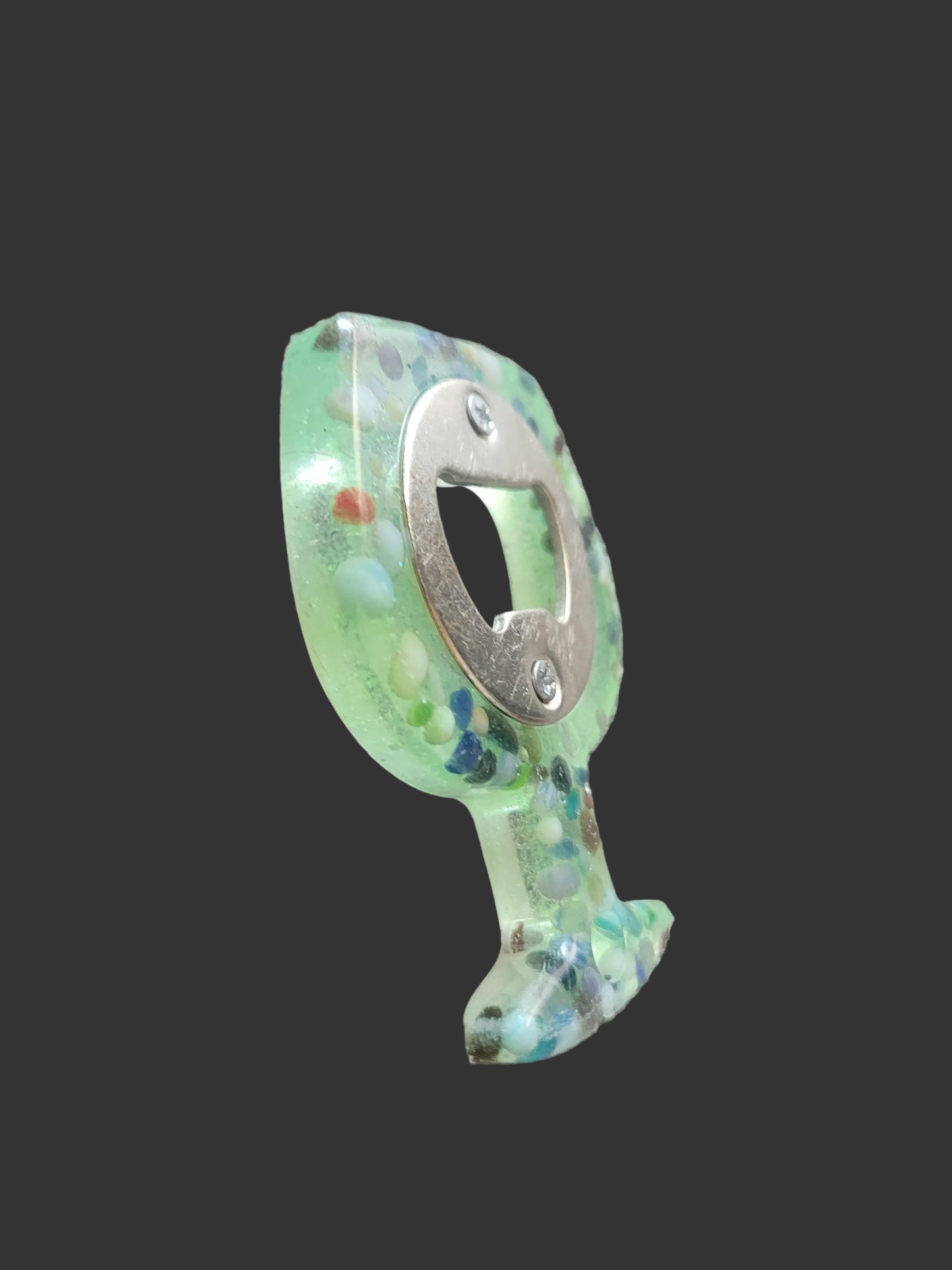 Handcrafted Resin Bottle Opener - Unique Marble Design