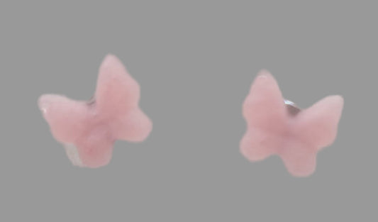 Handmade Butterfly Stud Earrings in Resin By Hand