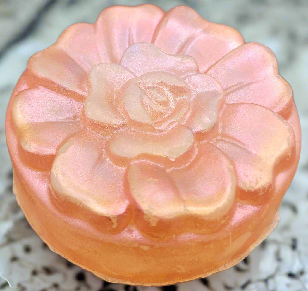 Handcrafted Rose Petal Soap - Unique Decorative Bar for a Luxurious Bath Experience