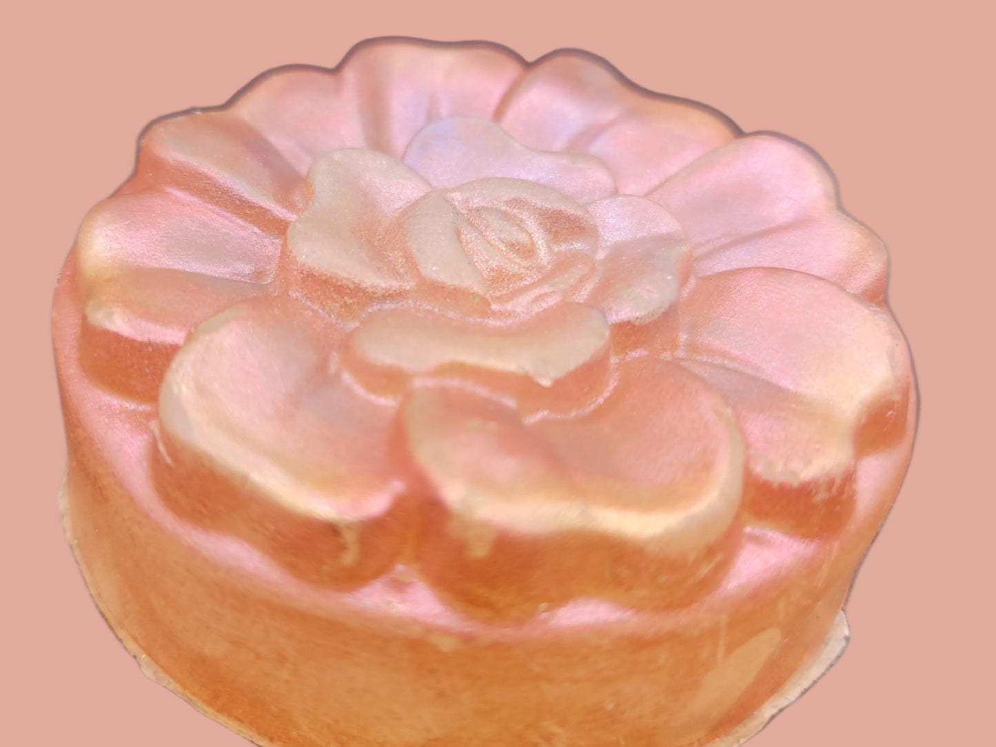 Handcrafted Rose Petal Soap - Unique Decorative Bar for a Luxurious Bath Experience