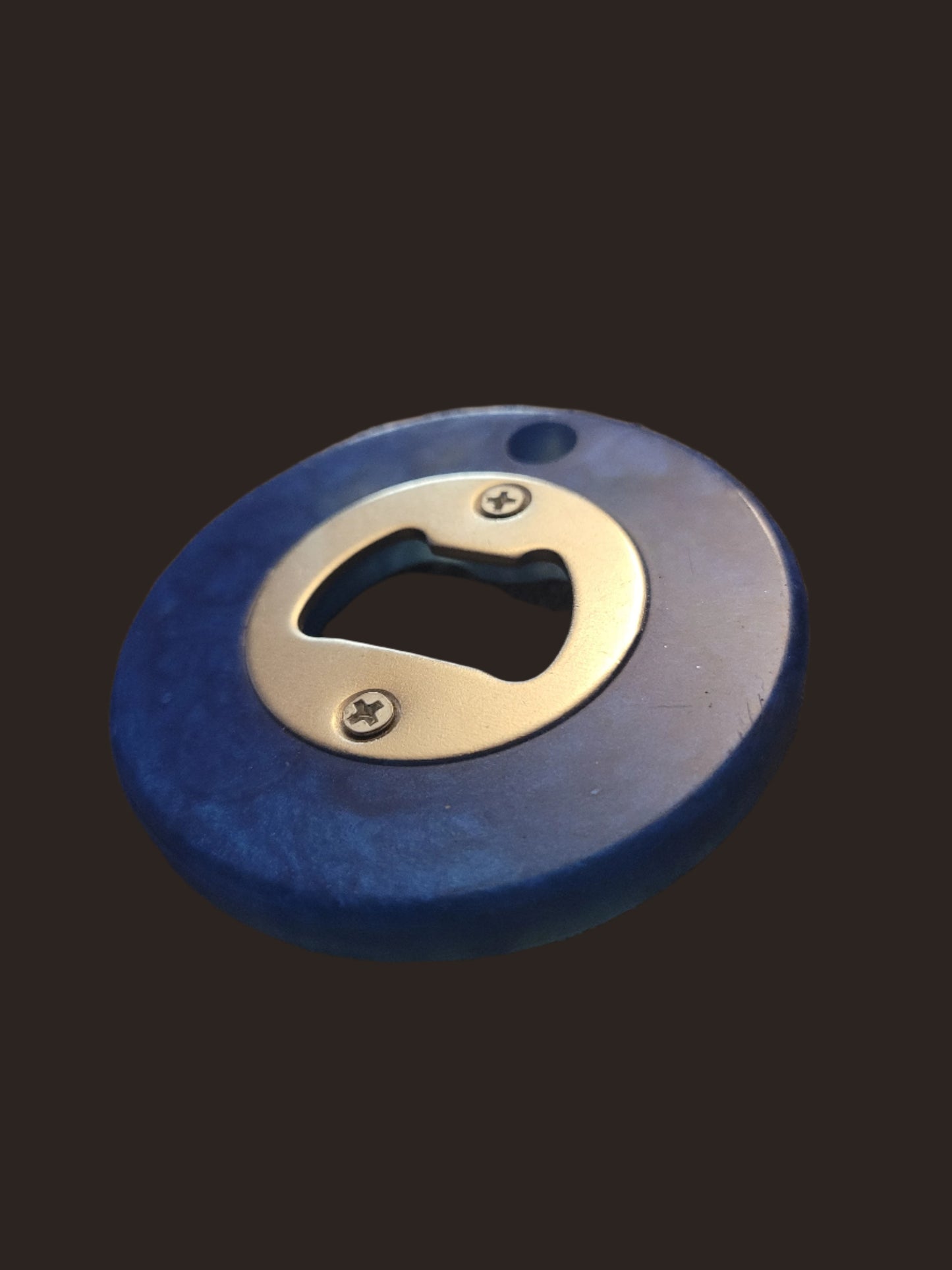Handcrafted Blue Resin Bottle Opener - Unique Artisan Craft
