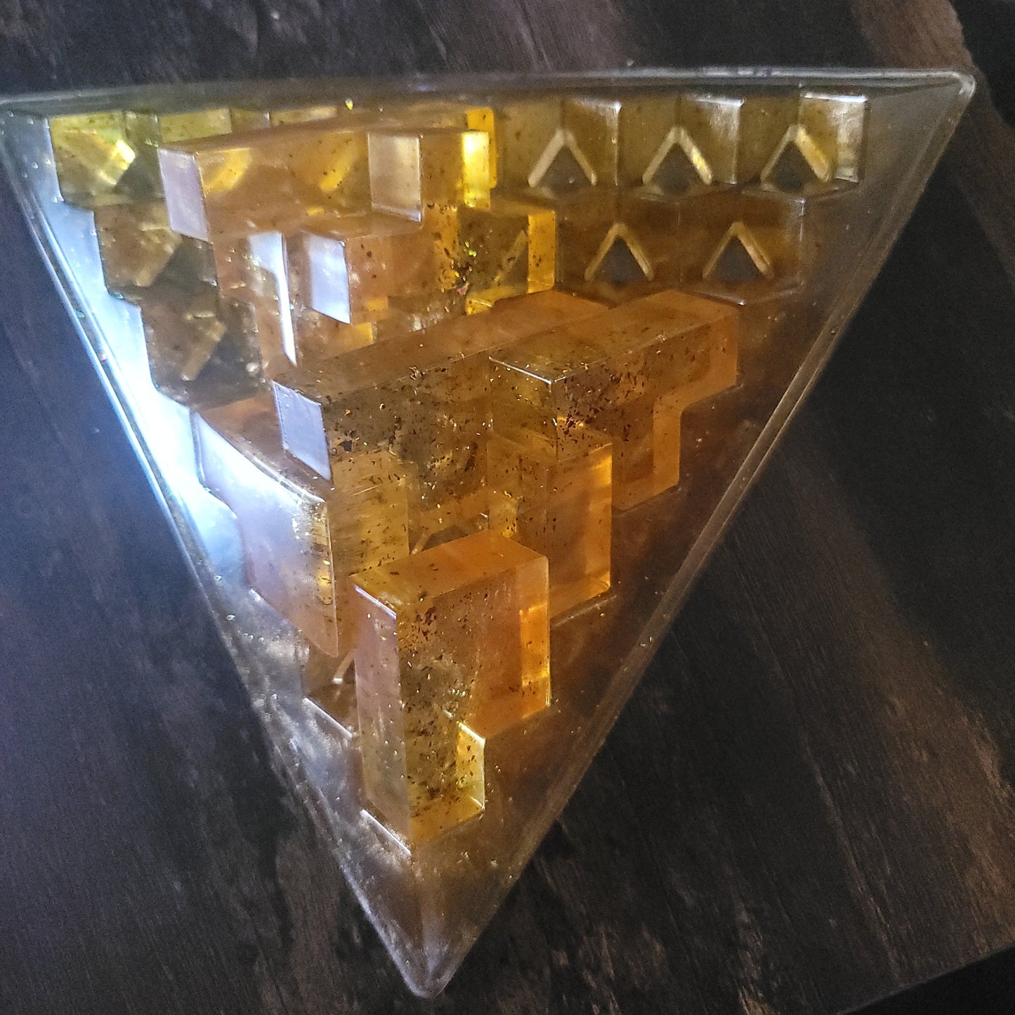Handcrafted 3D Pyramid Puzzle - Unique Entertainment