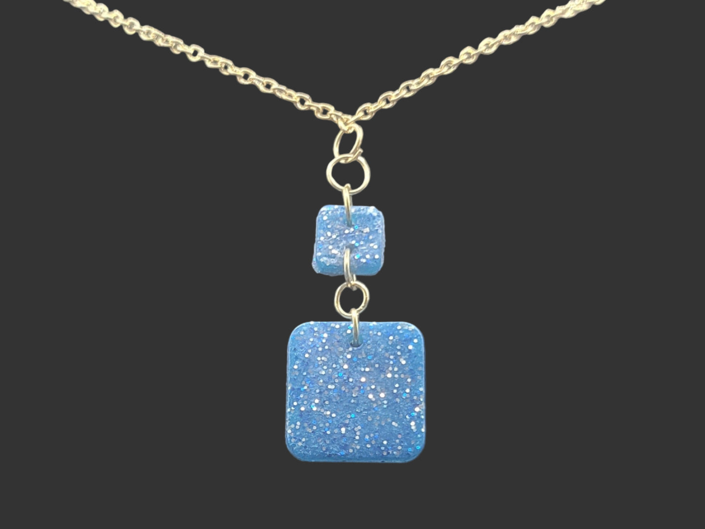 blue squares with sparkles