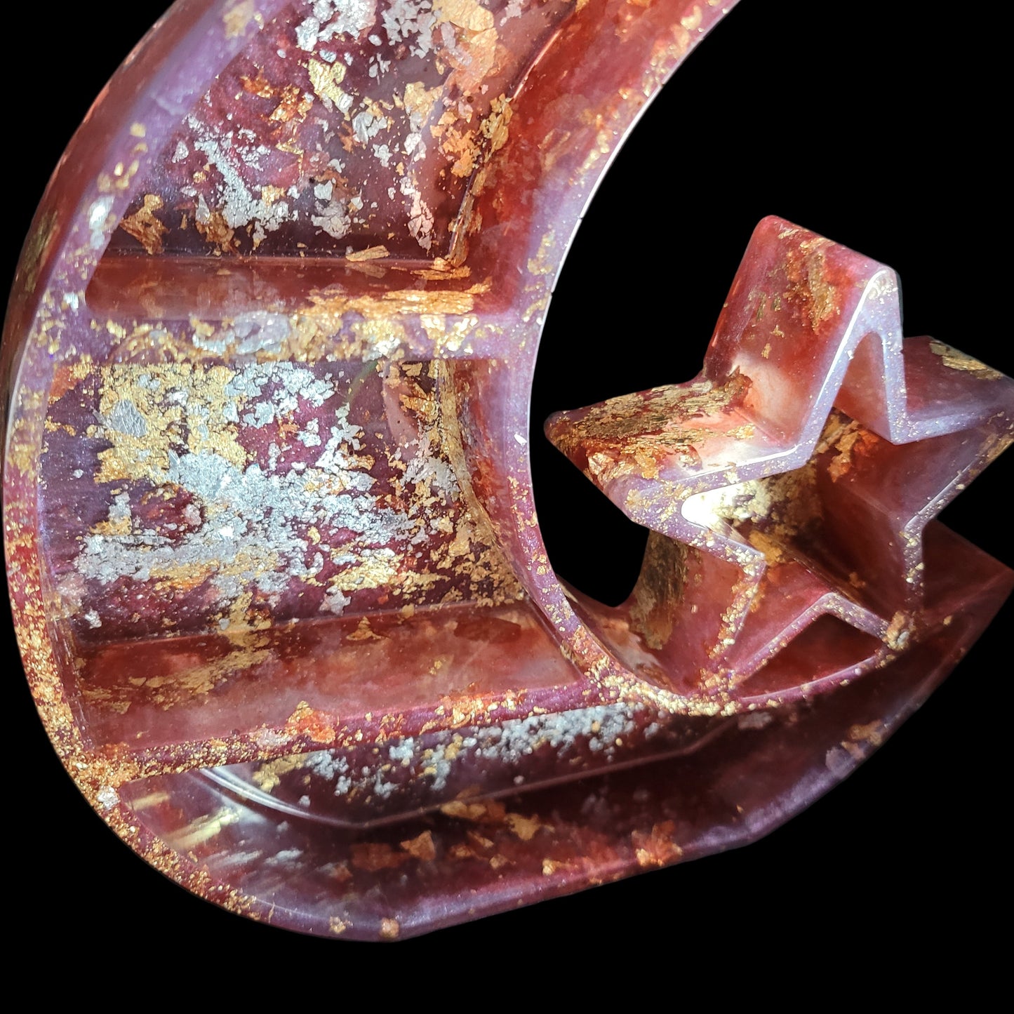 Handcrafted Moon & Star Trinket Shelf - Unique