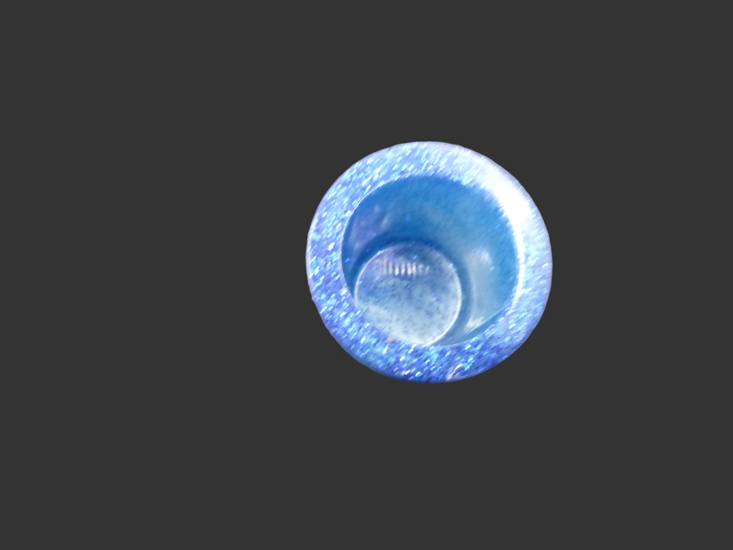 Blue 'cloud' shot glass